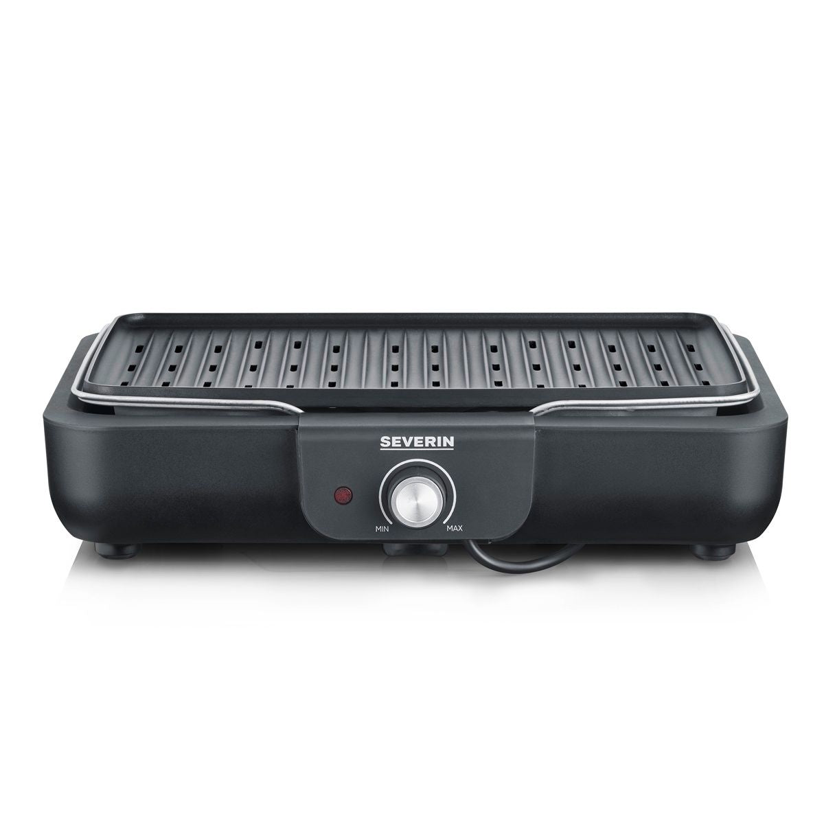 Grill stołowy Severin PG 8556 z płytą grillową - 2300 W, czarny