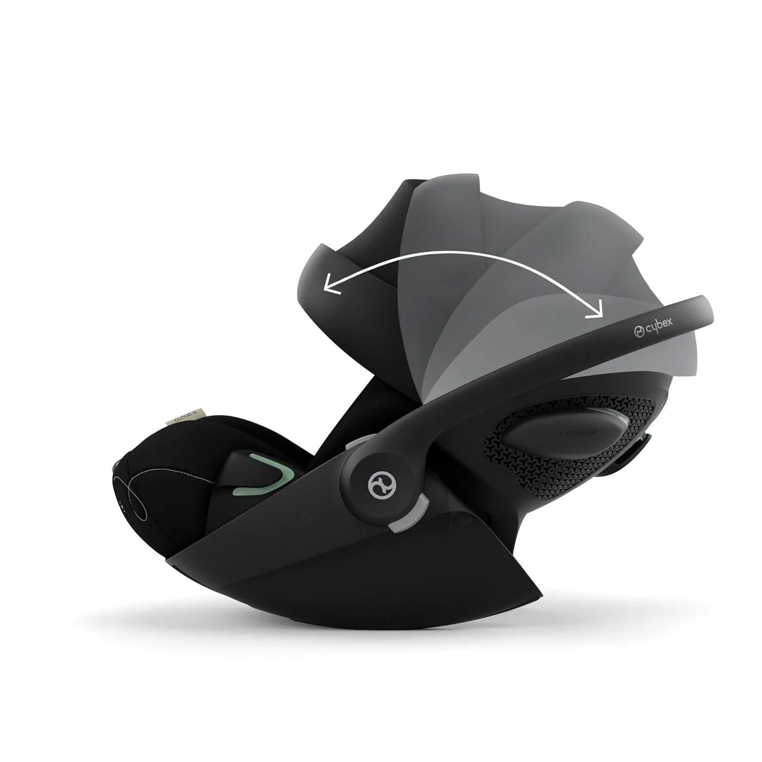 Cybex Gold Kinderwagen Beezy mit One-Pull Harness, Ab Geburt bis ca. 4 Jahre (max. 22 kg), Kompakt und ergonomisch, Magic Black (Schwarz mit schwarzem Rahmen)
