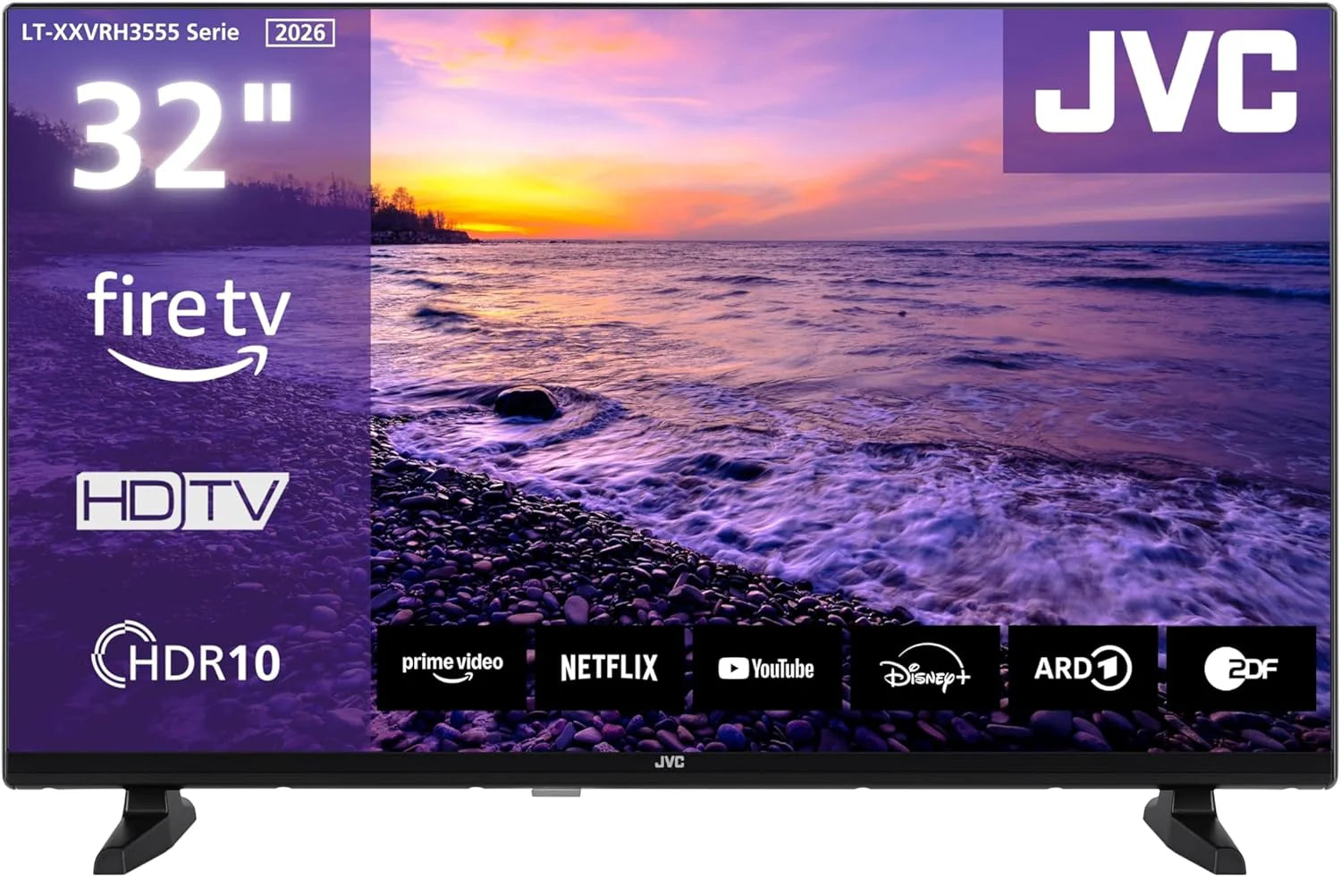 JVC Fire TV LT-32VRH3555 (2026) 32 Smart HDR-TV med Alexa röststyrning och trippel LED-tuner