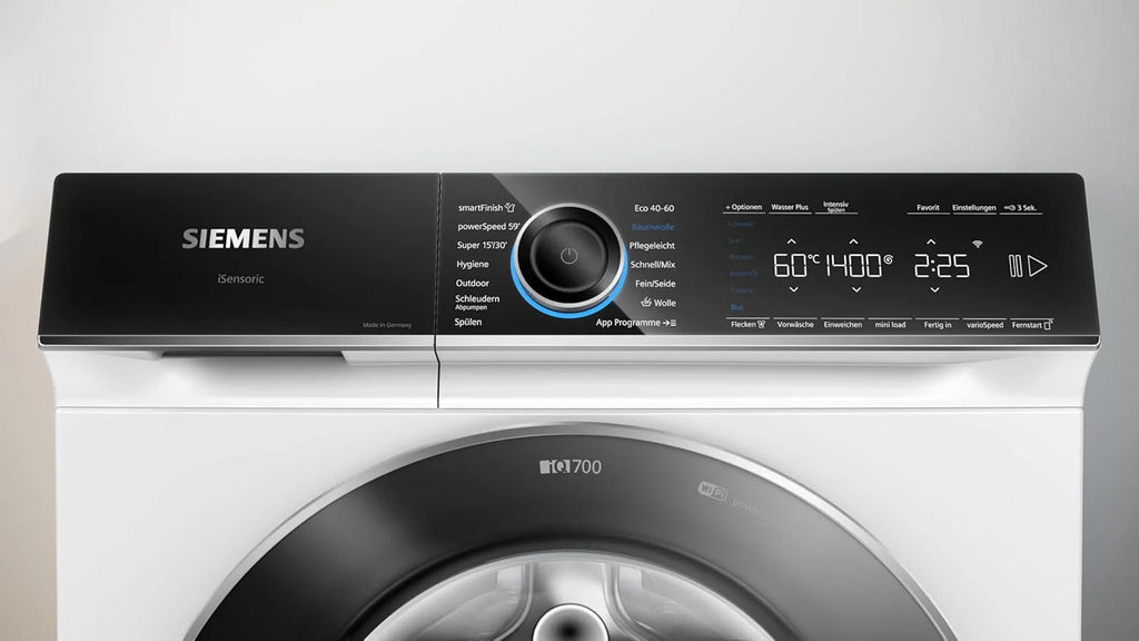 Siemens WM14N223 Waschmaschine iQ300, Frontlader mit 7kg Fassungsvermgen, 1400 UpM, speedPack L, LED-Display,Outdoor-Programm, Wei, 60cm