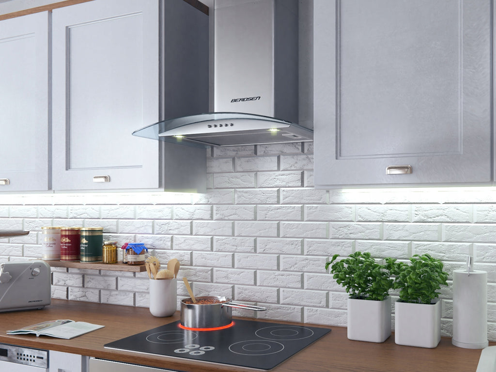OKAP KUCHENNY 60cm KOMINOWY LED BT-202 BERDSEN