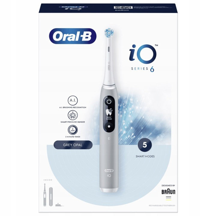 Oral-B Szczoteczka magnetyczna elektryczna Oral-B iO6 Grey Opal