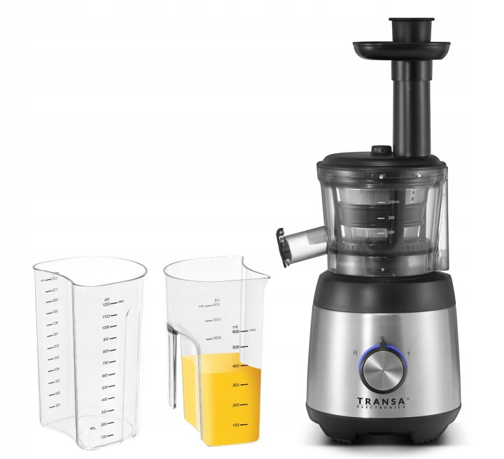 Transa Electronics WYCISKARKA WOLNOOBROTOWA DO SOKÓW OWOCÓW WARZYW JuiceWell DUŻA MOC 400W