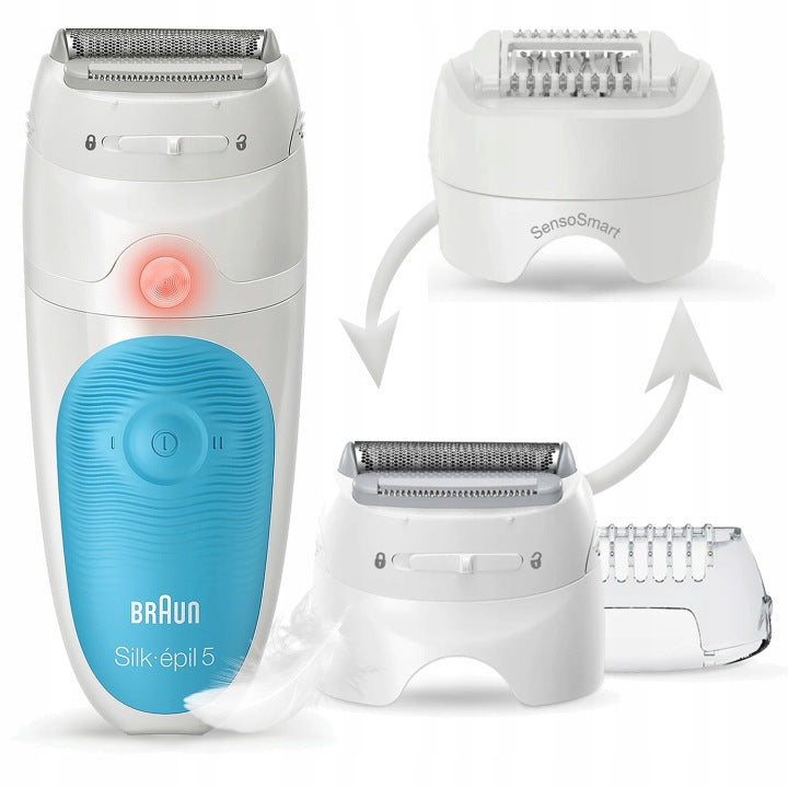 Braun DEPILATOR BRAUN Silk-epil 5 SensoSmart WET&DRY + SPA + GOLARKA + TRYMER 4w1