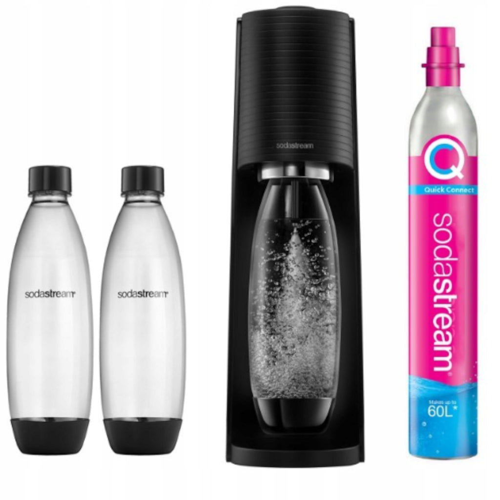 Saturator Sodastream Terra + 2 butelki + 4 syropy Pepsi 7Up Mirinda Pep Max