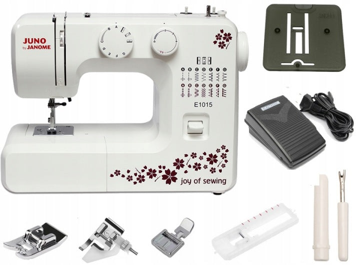 Janome REWELACYJNA domowa Maszyna do Szycia JANOME JUNO E1015 + GRATIS PORADNIK