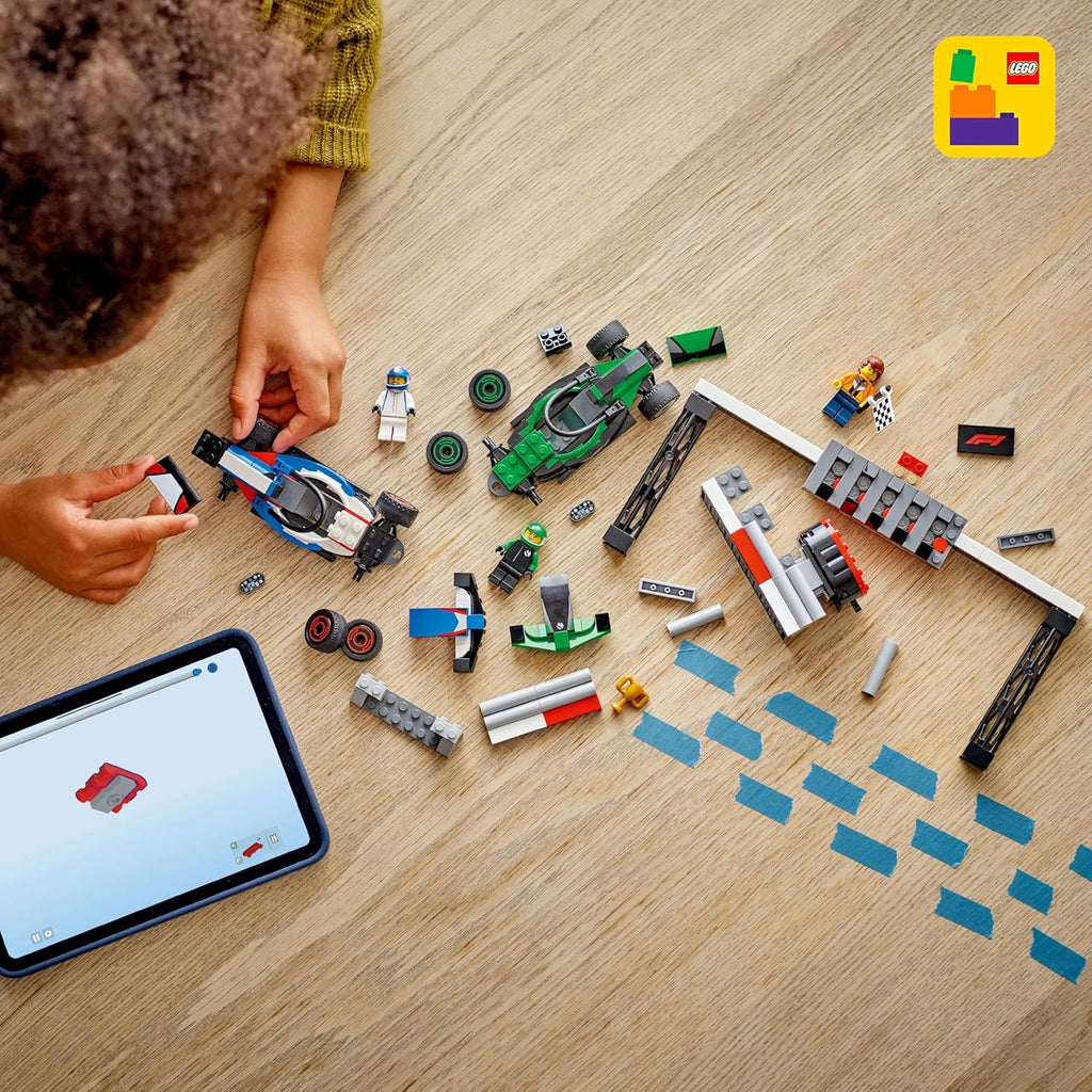 LEGO City F1 Startplan med VCARB och Sauber Racing Cars Fordonslekset 60474
