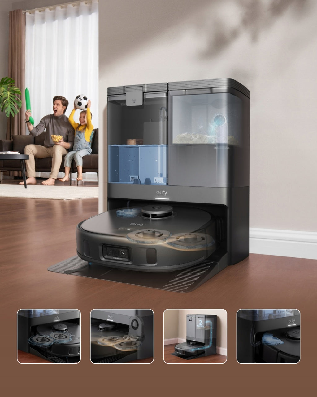 Robot sprzątający eufy RoboVac X10 Omni Mopping Biały