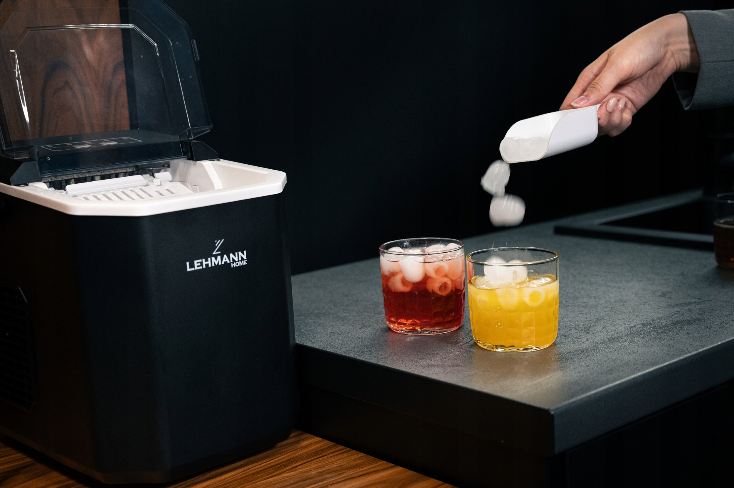 Kostkarka do lodu ICE wydajna szybka cicha maszyna do kostek 12kg +łopatka
