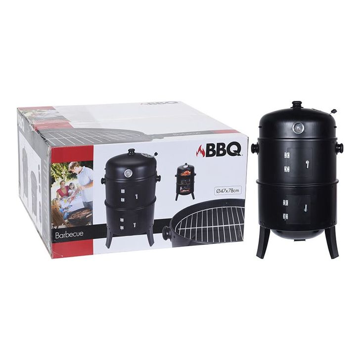 Nr 73866 #19 Grill beczkowy do wędzenia, czarny 8719202892659