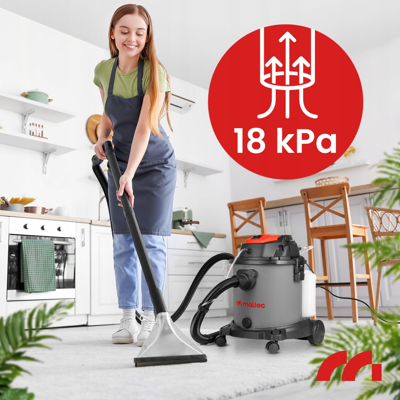 ODKURZACZ PIORĄCY DO TAPICERKI PRANIA DYWANÓW WĄSKA SSAWKA 4W1 MOCNY 2200W