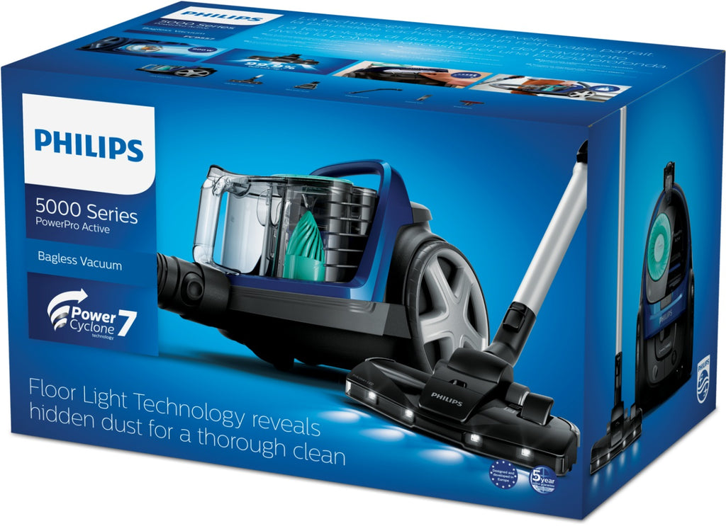 Odkurzacz bezworkowy 900W Philips PowerPro Compact Seria 3000 FC9330/09