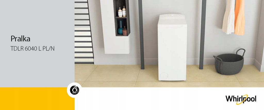 Pralka Whirlpool TDLR 6040L PL/N 6kg 1000 obr./min