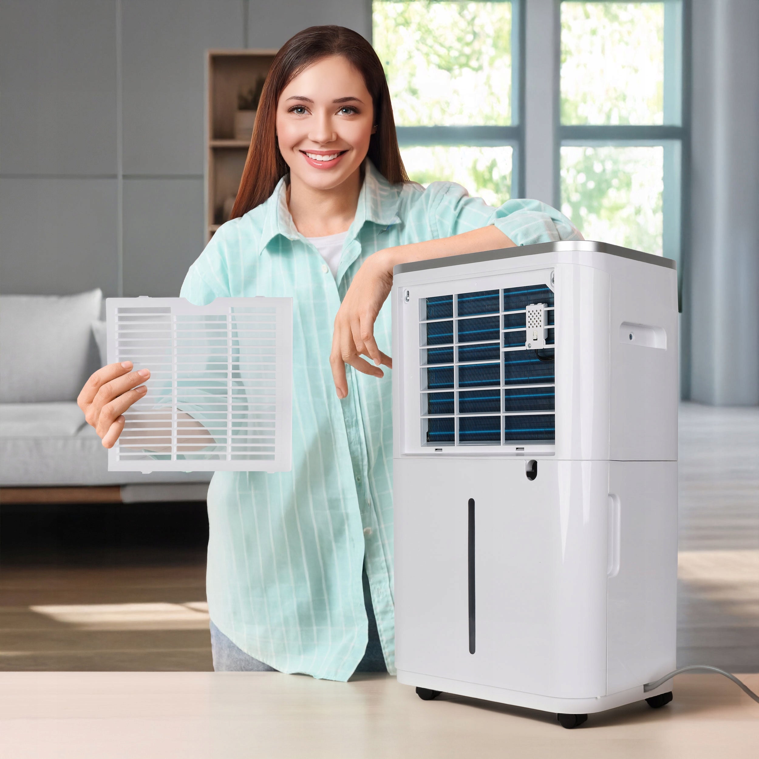 Osuszacz powietrza EBERG AZARI pochłaniacz 20l/24h +WiFi +TIMER +higrostat