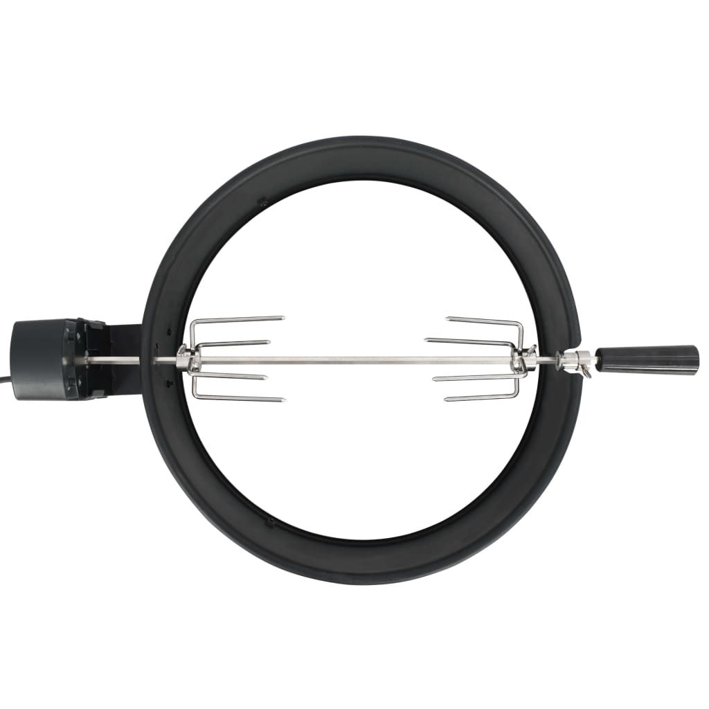 Zestaw pierścieni do grilla BBQ w kolorze czarnym, 47 cm, vidaxl
