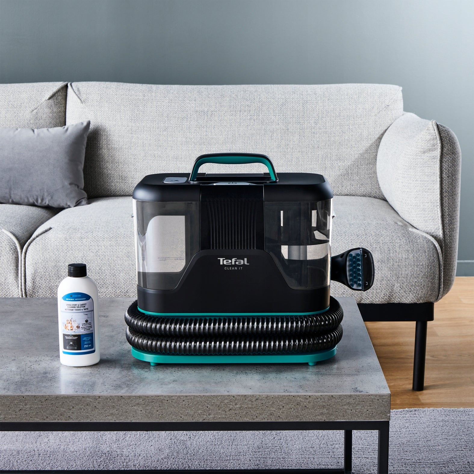 Odkurzacz piorący do tapicerki dywanów Tefal Clean It Hot&Cold IZ7021 1150W