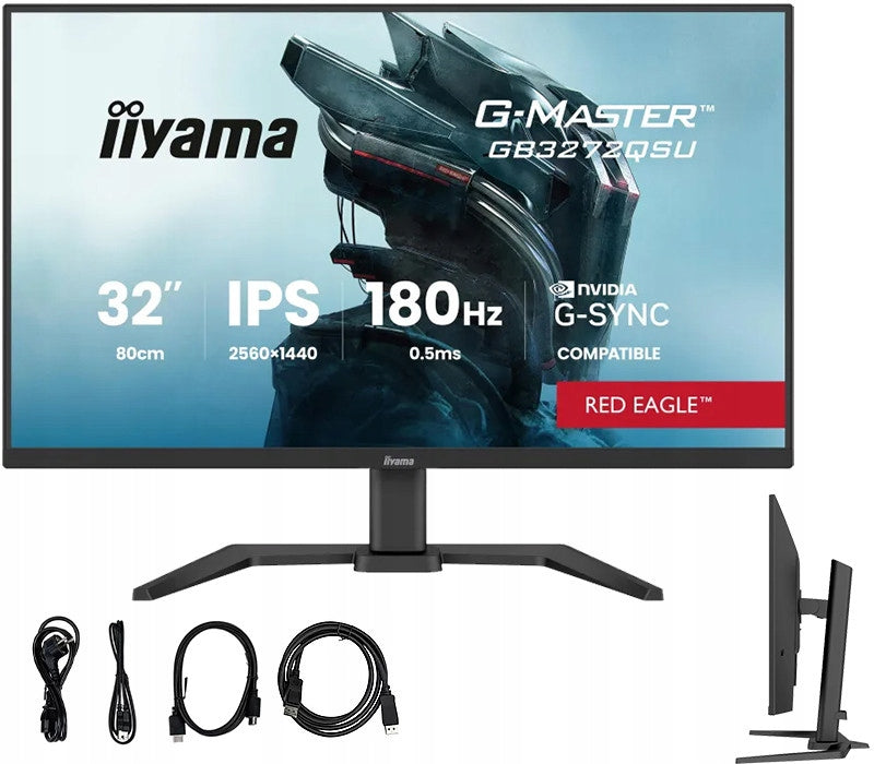iiyama Monitor iiyama G-Master GB3272QSU-B1 Red Eagle - 180Hz QHD Fast IPS 31.5