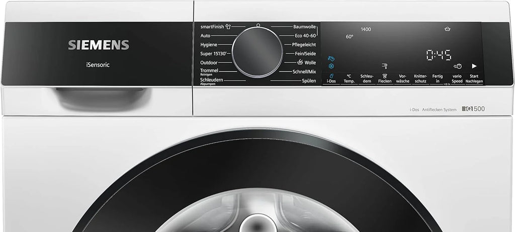 Siemens WM14N223 Waschmaschine iQ300, Frontlader mit 7kg Fassungsvermgen, 1400 UpM, speedPack L, LED-Display,Outdoor-Programm, Wei, 60cm