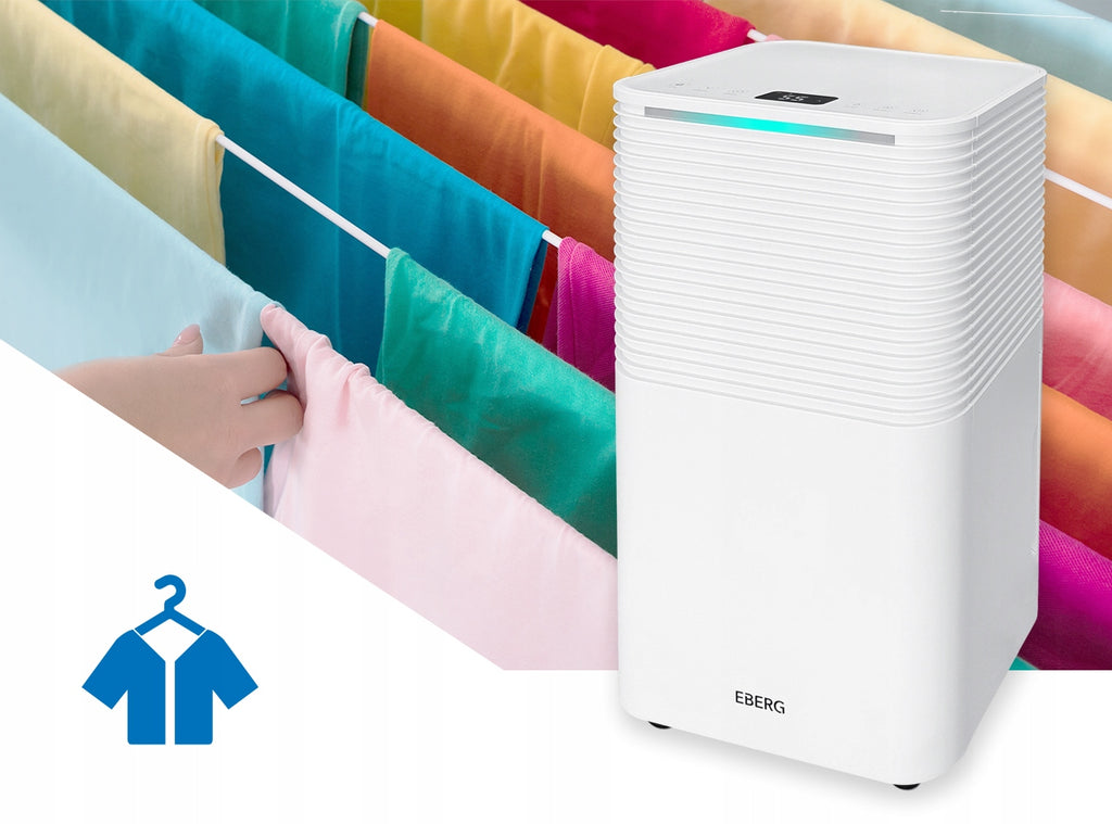 Osuszacz powietrza EBERG RICO pochłaniacz 12l/24h +WiFi +TIMER +higrostat