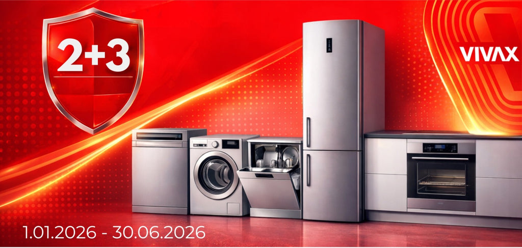 Zmywarka Wolnostojąca Vivax DW-601473C Biała 60cm Trzeci Kosz 14kp 2+3 lata