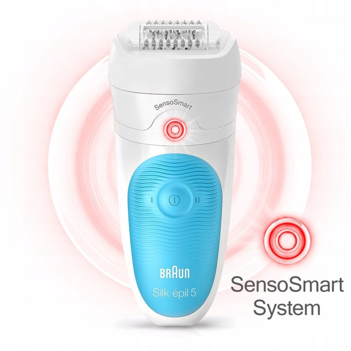 Braun DEPILATOR BRAUN Silk-epil 5 SensoSmart WET&DRY + SPA + GOLARKA + TRYMER 4w1