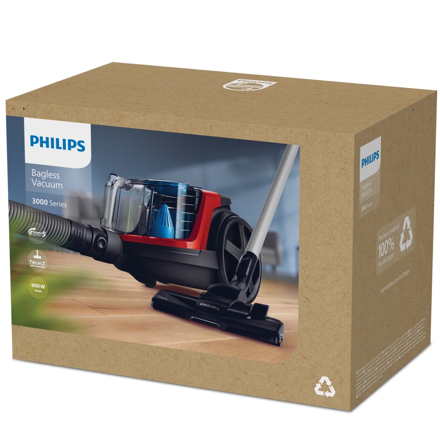ODKURZACZ BEZWORKOWY PHILIPS PowerPro Compact FC9330/09 900W
