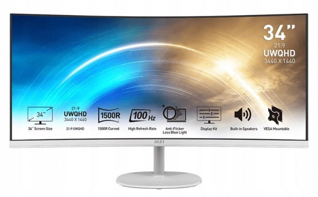 MSI Monitor LED MSI MP341CQW 34 3440 x 1440 px VA