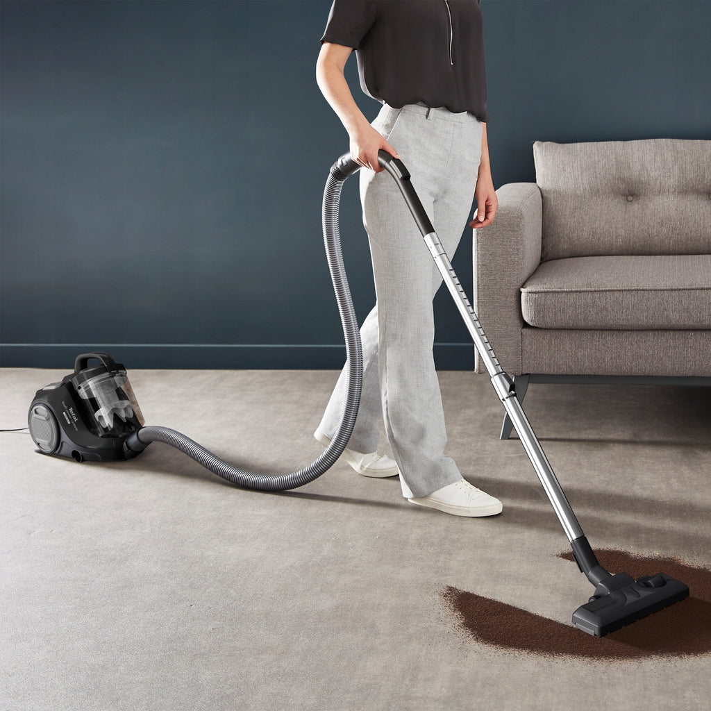 Odkurzacz bezworkowy Tefal Power Cyclon TW2925 mocny czarny HEPA cichy