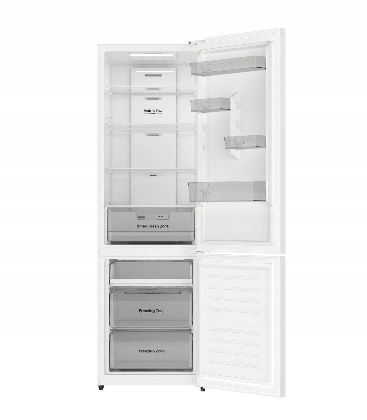 Lodówka No Frost 185cm 308L Smith&Brown SFBF-232-WE5 Biała Szerokość 54cm