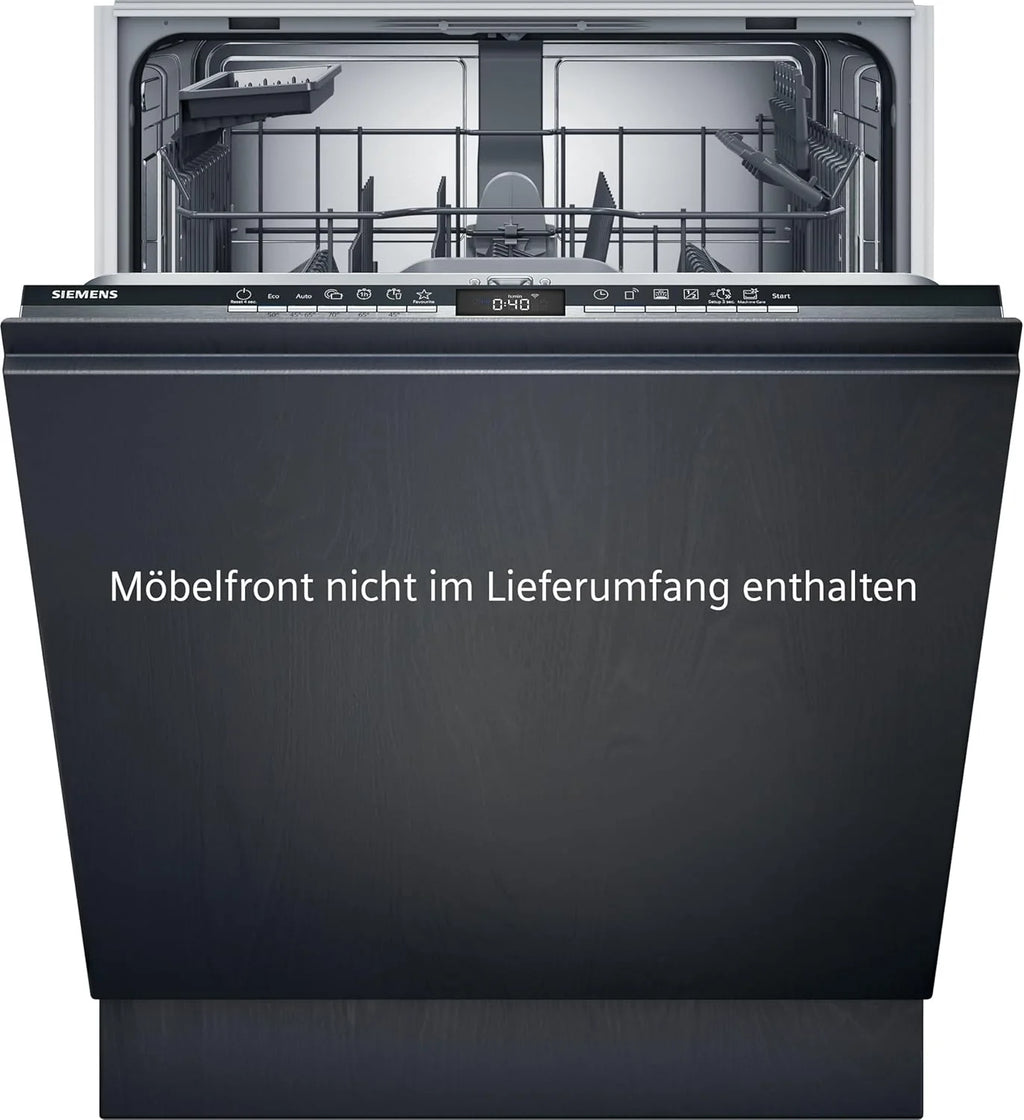 Siemens SN43ES14VE, iQ300 Smarter Geschirrspüler, Unterbau-Spülmaschine mit Besteckschublade, 60 cm, automatische Türöffnung dank autoOpen dry, besonders leise mit iQdrive-Motor, aquaStop, Edelstahl