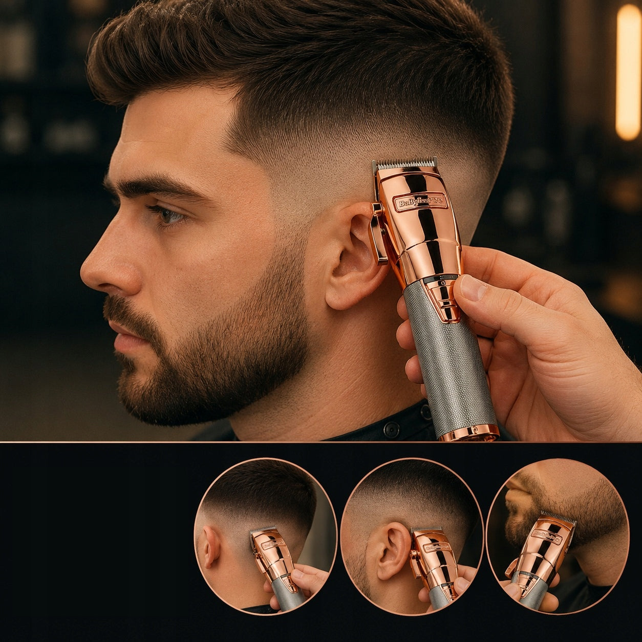 Maszynka do strzyżenia Babyliss Pro BAB8700DU Super Motor Cordless Gold