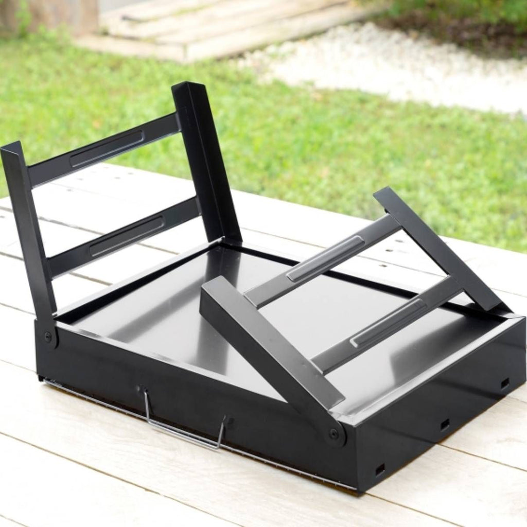Innovagoods przenośny składany grill węglowy 35x27 cm dla 2 osób (żelazny)