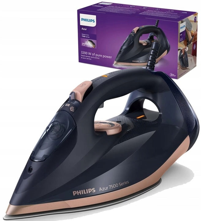 Żelazko parowe 3200W Philips Azur Seria 7500 czarne DST7511/80