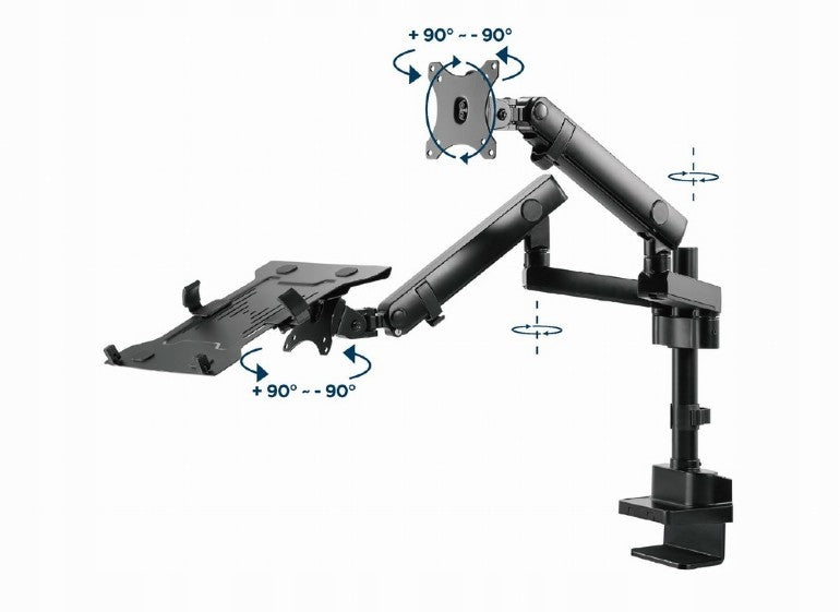 REGULOWANY UCHWYT NA MONITOR i LAPTOPA 15,6 Ramię gazowe VESA