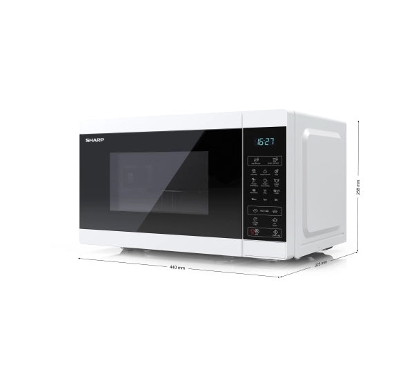 KUCHENKA MIKROFALOWA SHARP MIKROFALÓWKA YC-MG02E SREBRNA 800W 20L