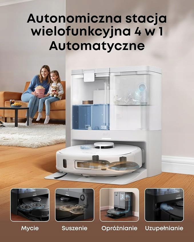 Robot sprzątający eufy RoboVac X10 Omni Mopping Biały