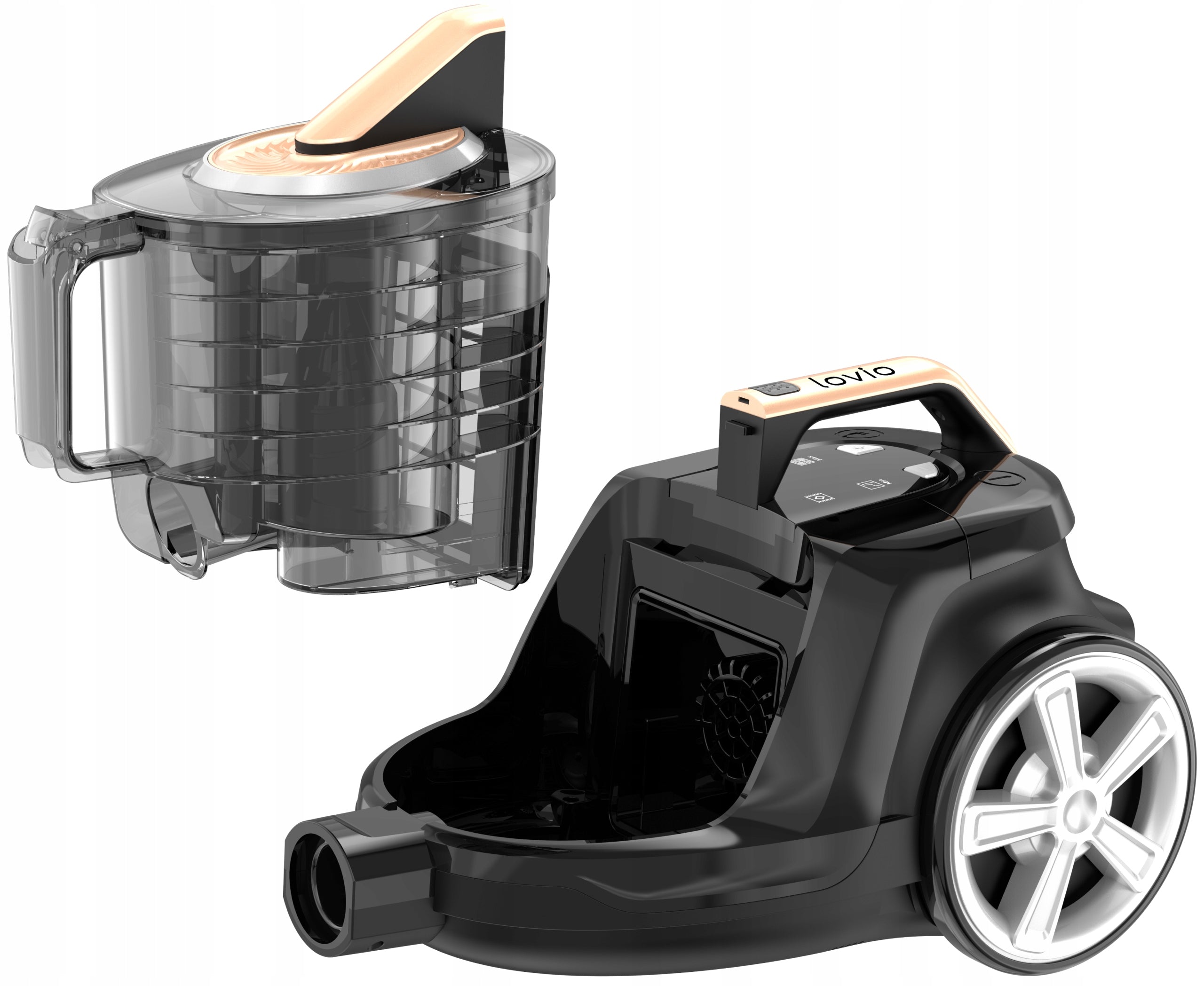 ODKURZACZ BEZWORKOWY CYKLONOWY MOCNY CICHY TURBOSZCZOTKA HEPA 15w1 LOVIO