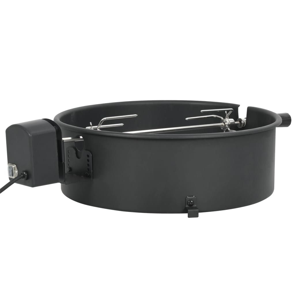 Zestaw pierścieni do grilla BBQ w kolorze czarnym, 47 cm, vidaxl