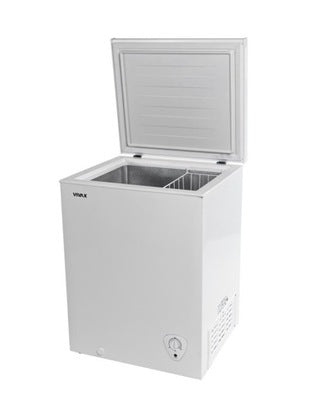 MAŁA ZAMRAŻARKA SKRZYNIOWA 2w1 LODÓWKA 100L KOSZ LED BIAŁA