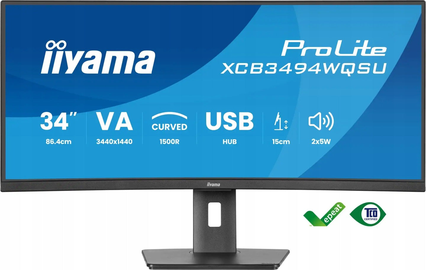 iiyama Monitor zakrzywiony iiyama ProLite XCB3494WQSU-B1 34 UWQHD