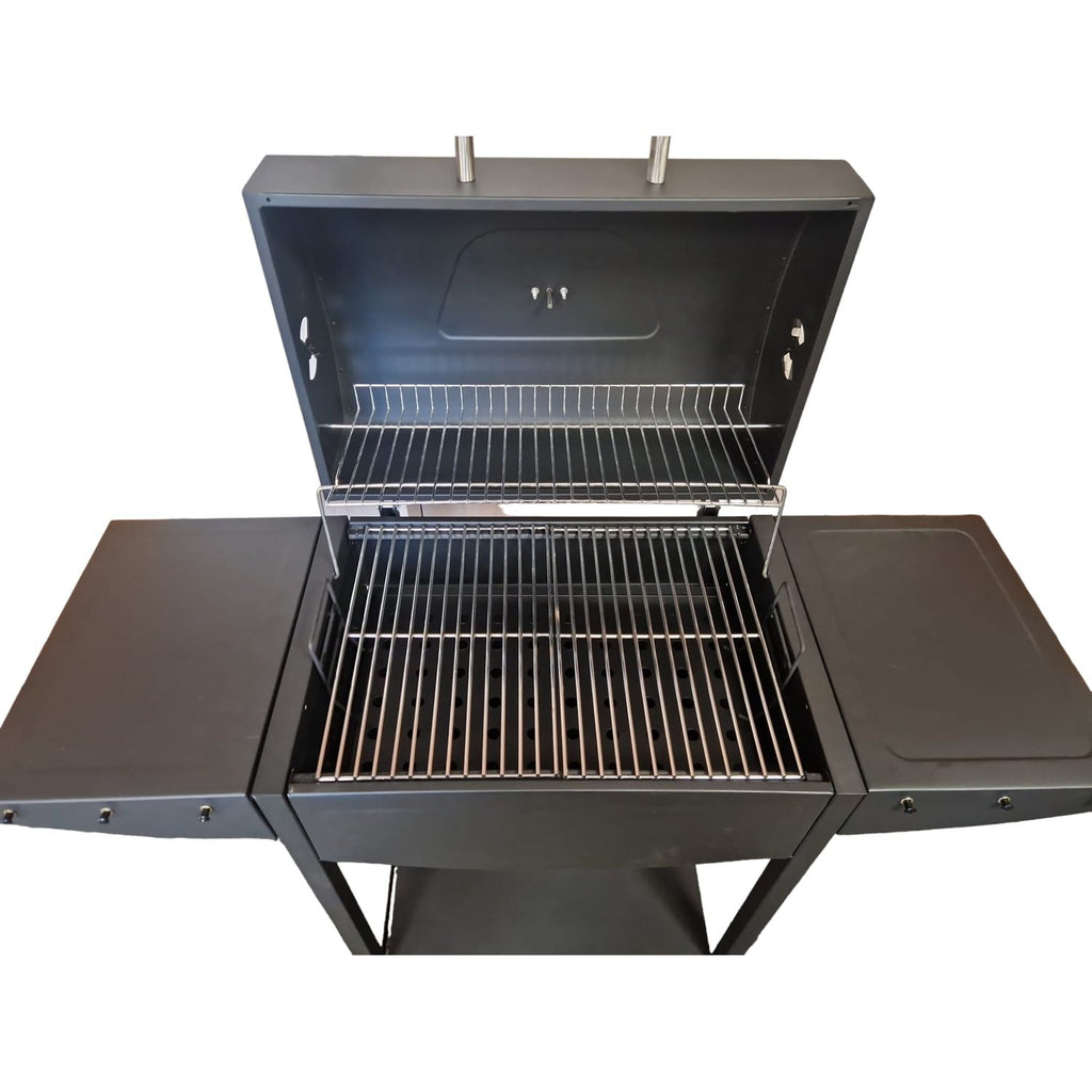 Grill węglowy XXL z pokrywką i kółkami Elecsan BQ112