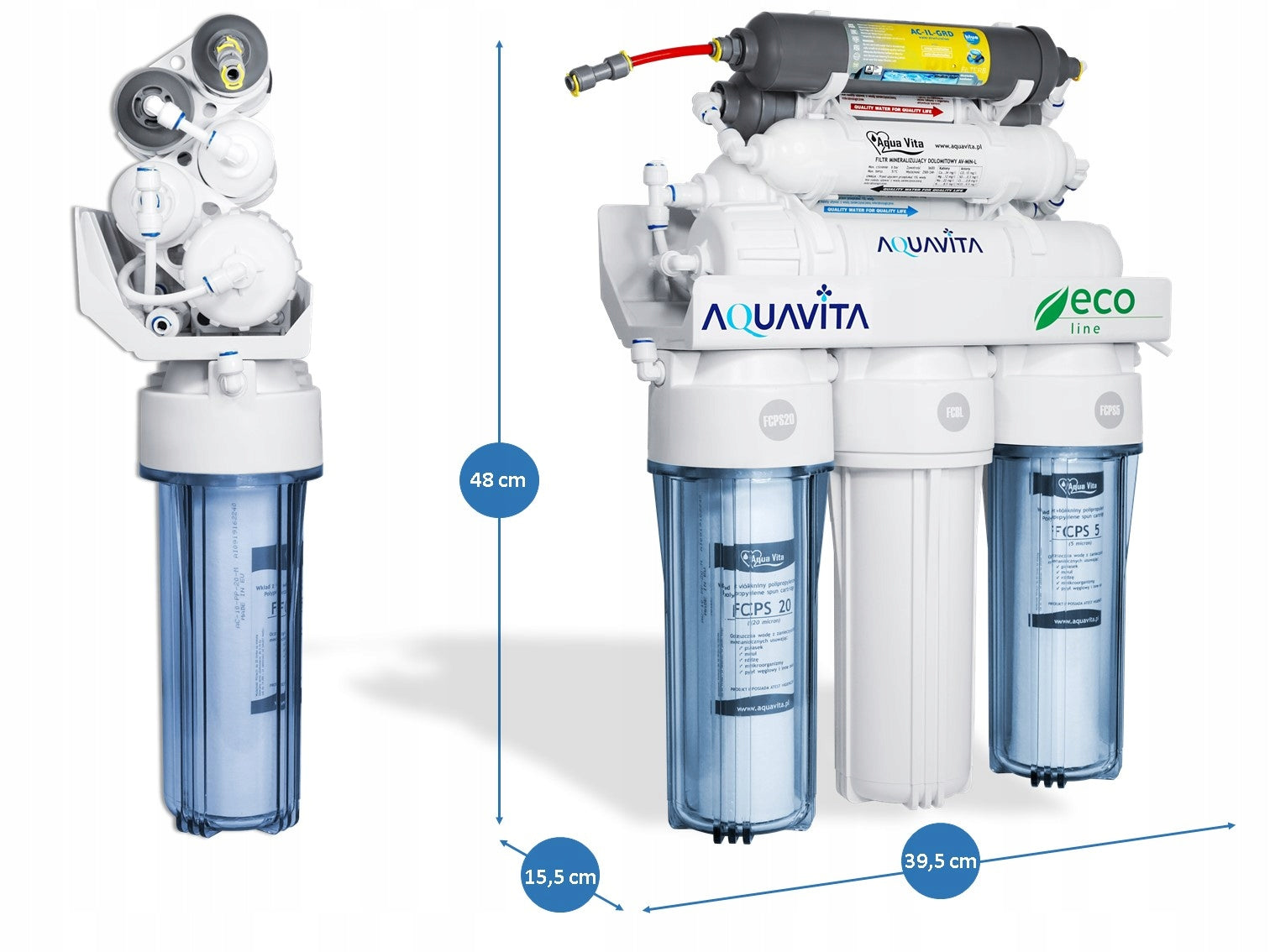RO8 FILTR DO WODY OSMOZA JONIZATOR STRUKTURYZATOR AQUA VITA REDOX MINERAŁY