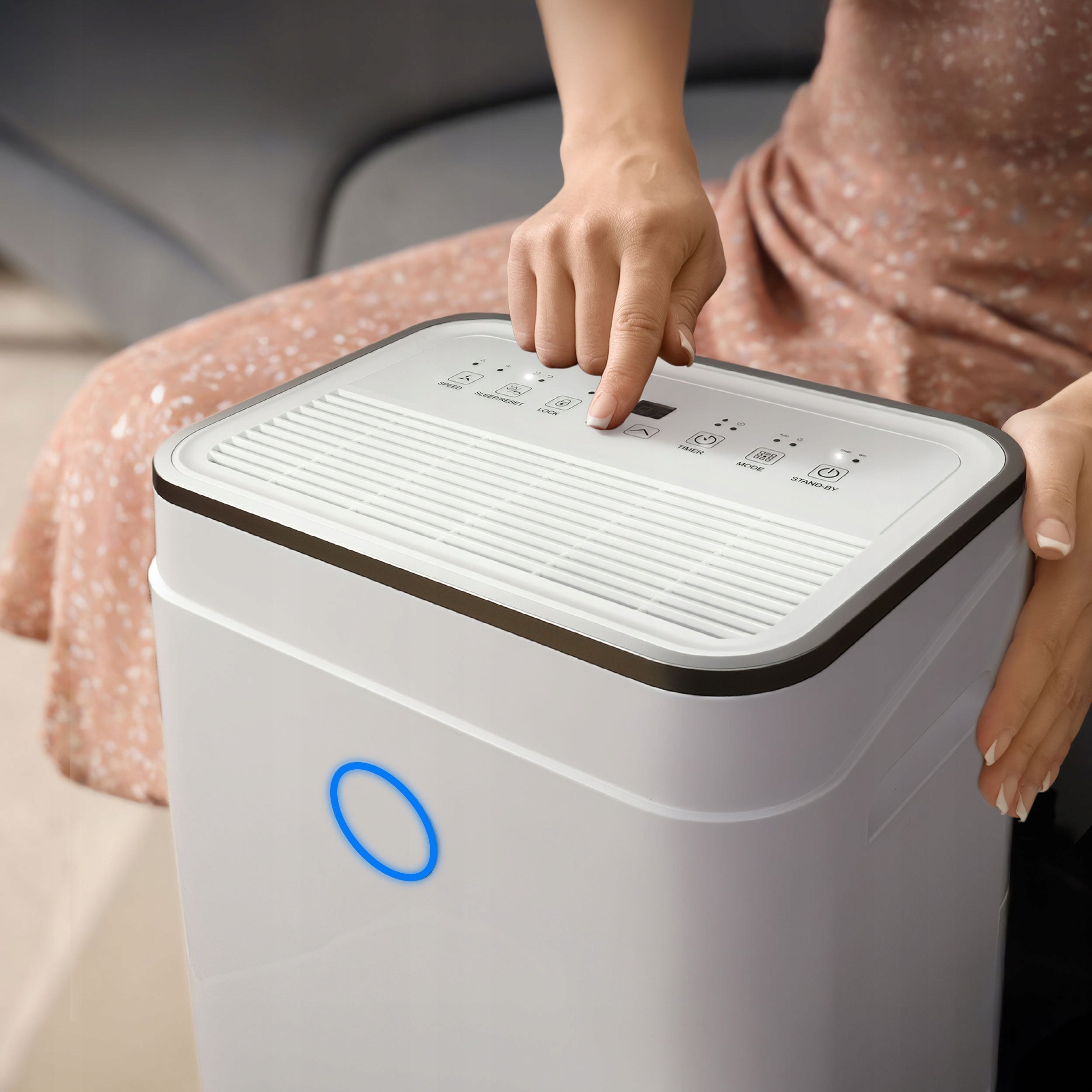 Osuszacz powietrza EBERG AZARI pochłaniacz 20l/24h +WiFi +TIMER +higrostat