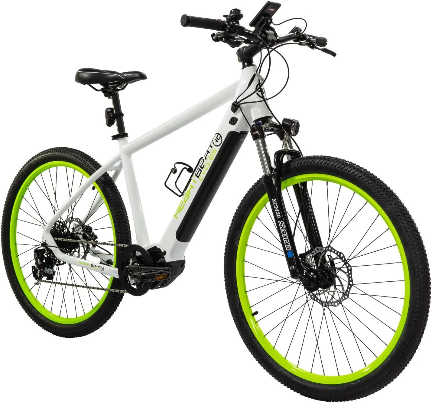 Highphoria Elektrofahrrad Erwachsene, 250W 25 km/h E-Bike mit Batterie, Starker Motor, Kettenschaltung, E-Mountainbike mit Hydraulische Federgabel Pedelec für Damen & Herren