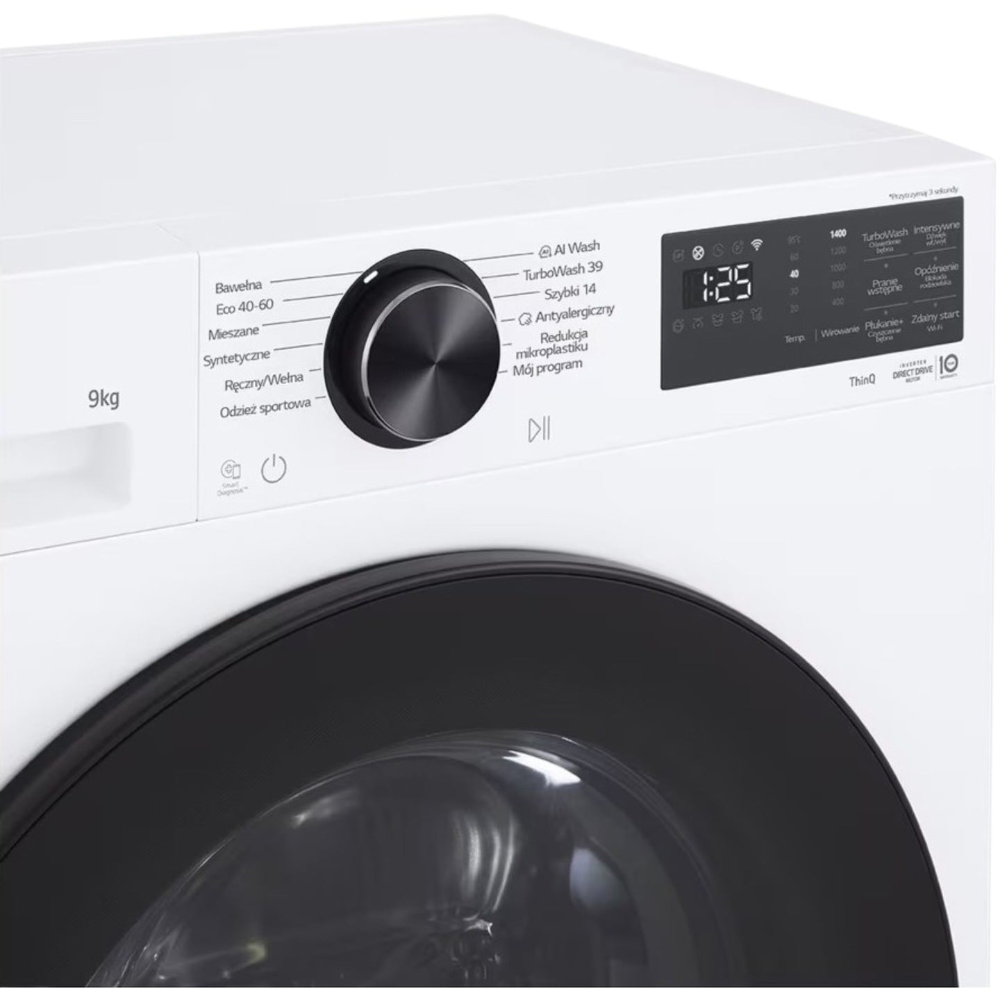 Pralka LG F4W90722W 9kg 1400 obr/min 71 dB Biały