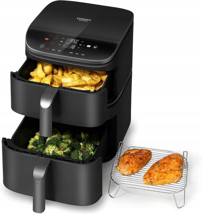 Cosori FRYTKOWNICA BEZTŁUSZCZOWA AIR FRYER COSORI TURBO TOWER CAF-DC111-ADE +RUSZT