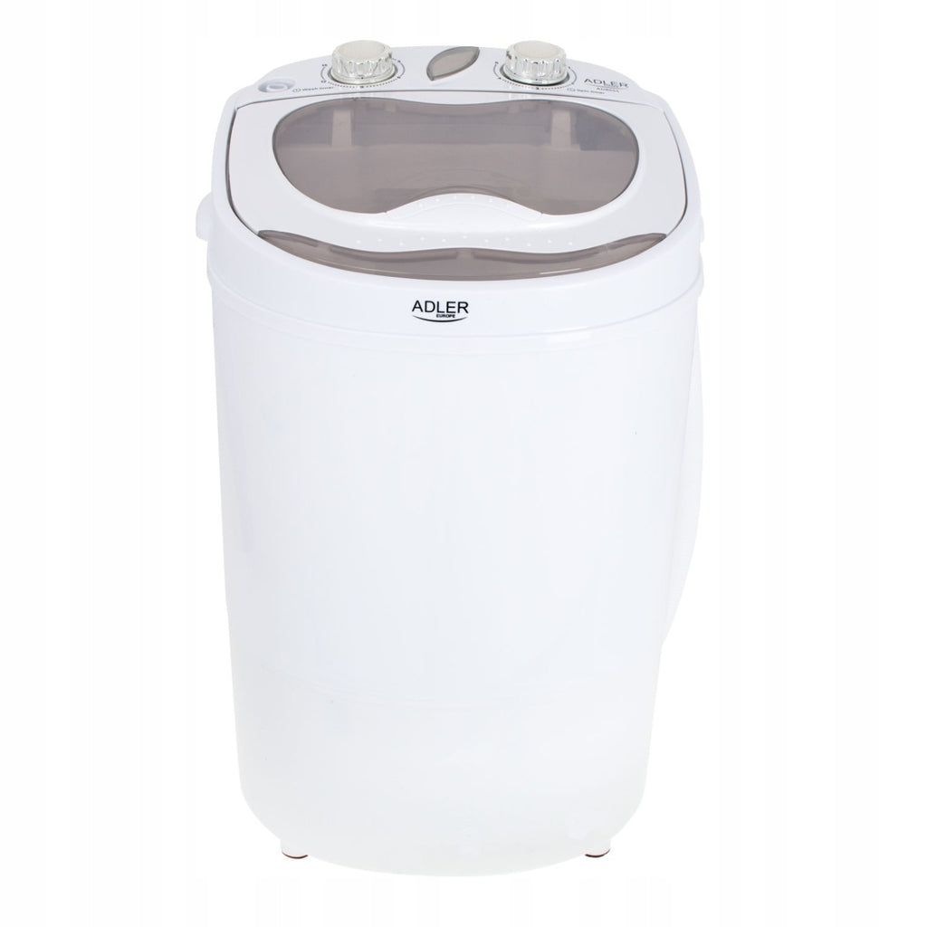 ADLER MINI PRALKA TURYSTYCZNA 3kg Z WIRÓWKĄ 1kg 2w1 DOMOWA TURYSTYCZNA NA DZIAŁKĘ