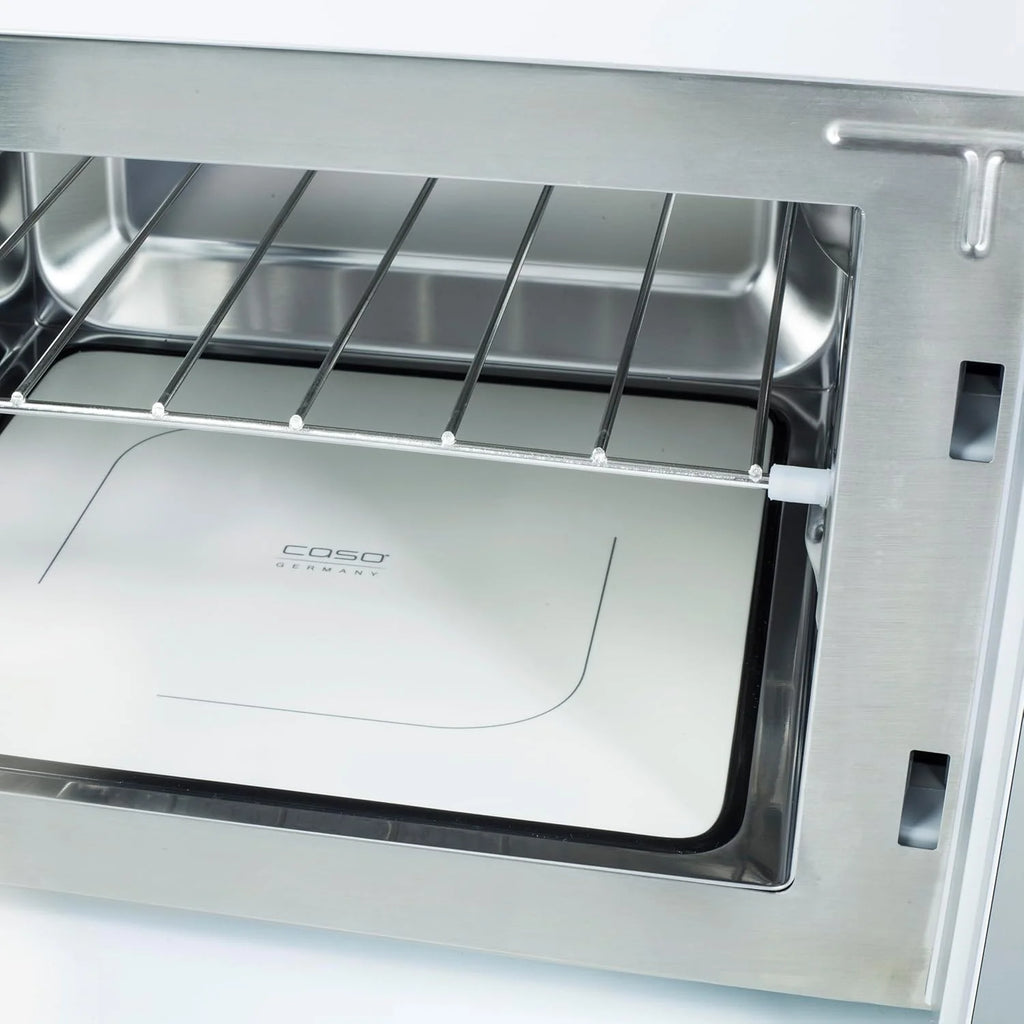 CASO MCG30 Ceramic chef Testsieger Haus & Garten Test, 3in1 Mikrowelle mit Grill + Heißluft 2100W 30L, Borosilikatglasboden, Backofen-Funktion bis 200°C
