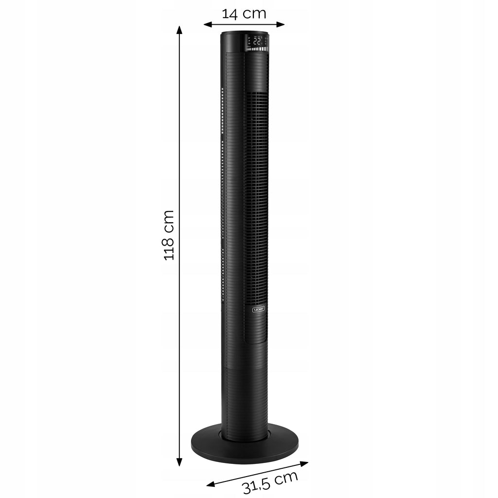 Wentylator kolumnowy stojący Cichy 29dB Yoer 3D +10m zasięg Jonizacja AROMA