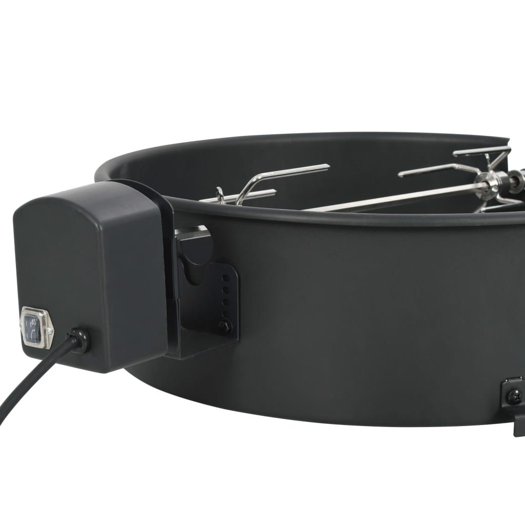Zestaw pierścieni do grilla BBQ w kolorze czarnym, 47 cm, vidaxl